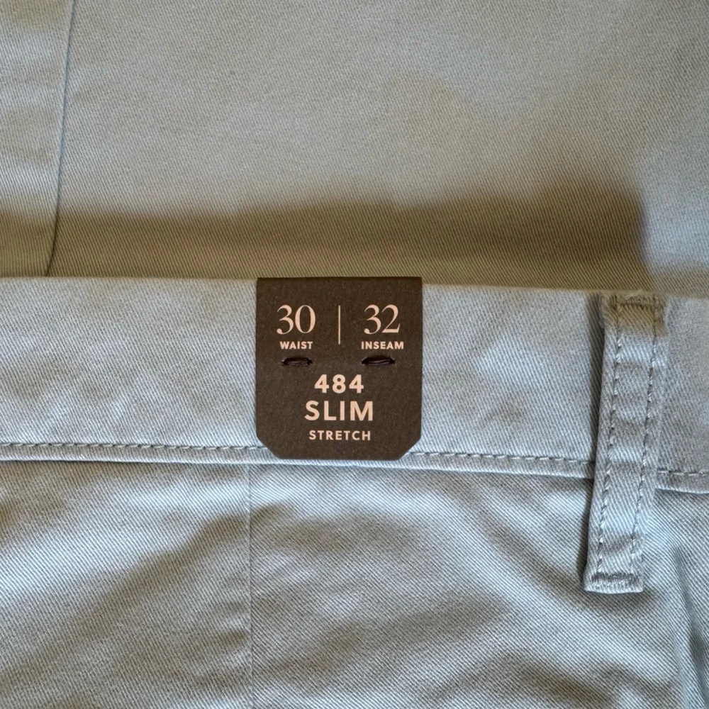NWT J crew 484 Slim-fit stretch chino pant Robin’s Egg Blue 30 x 32